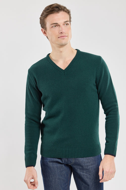 Pullover mit V-Ausschnitt – Wolle - Armor-lux - 1