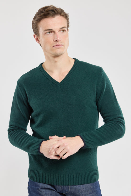 Pullover mit V-Ausschnitt – Wolle - Armor-lux - 4