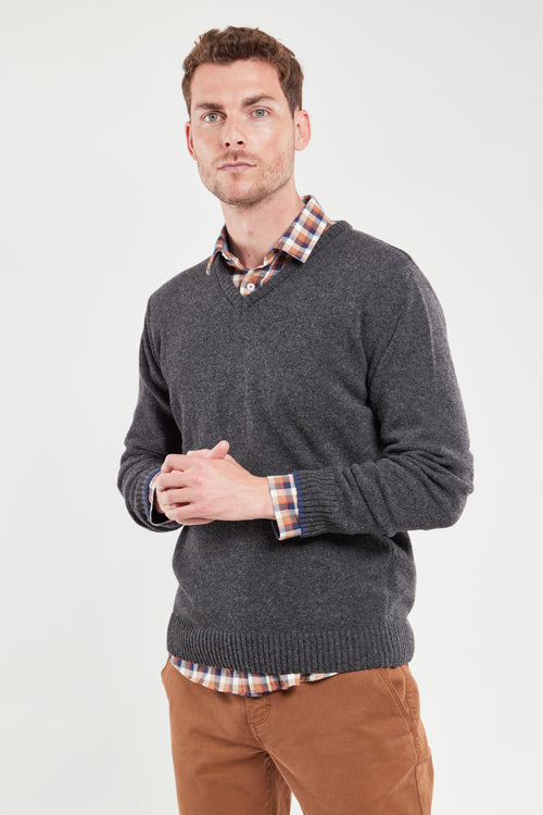 Pullover mit V-Ausschnitt – Wolle - Armor-lux - 1