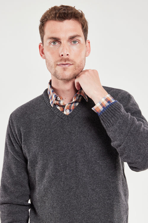 Pullover mit V-Ausschnitt – Wolle - Armor-lux - 4