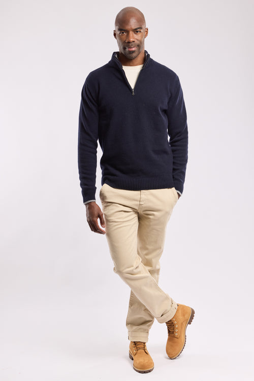 Zip neck jumper - wool - Armor-lux - 3