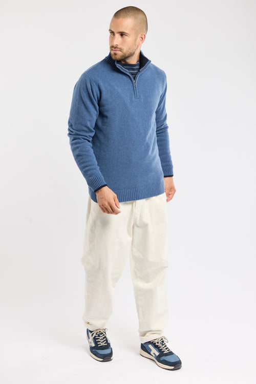 Pull col montant zippé - laine - Armor-lux - 3