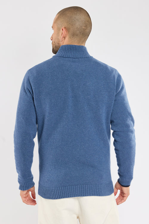 Pullover mit Stehkragen mit Reißverschluss – Wolle - Armor-lux - 4