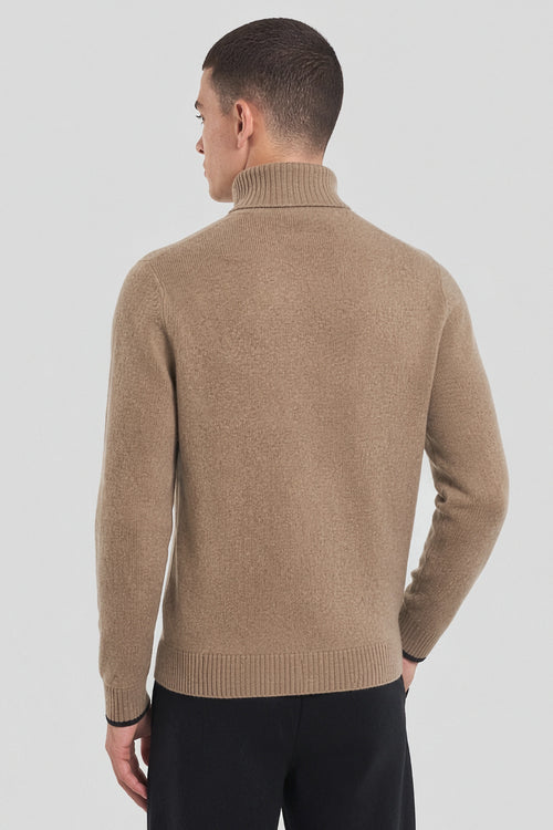 Pull col montant zippé Bérac - laine - Armor-lux - 4