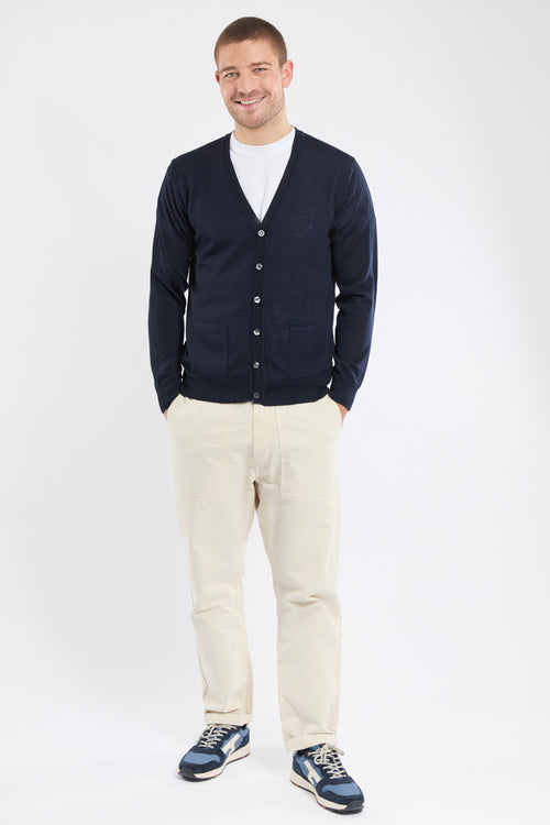 Cardigan boutonné - laine - Armor-lux - 4