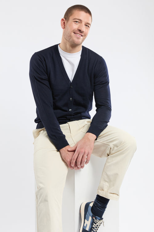 Cardigan boutonné - laine - Armor-lux - 3