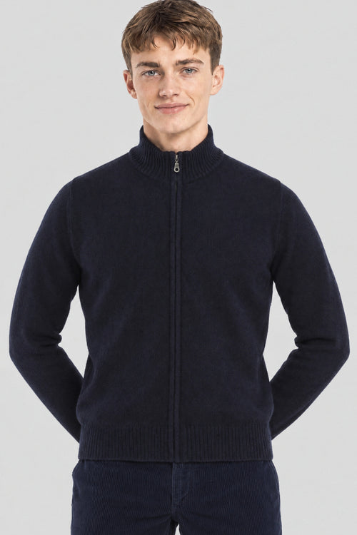 Gilet zippé col montant Bérac - laine - Armor-lux - 1