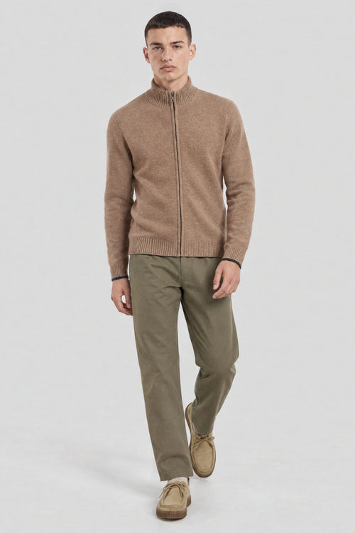 Gilet zippé col montant Bérac - laine - Armor-lux - 3