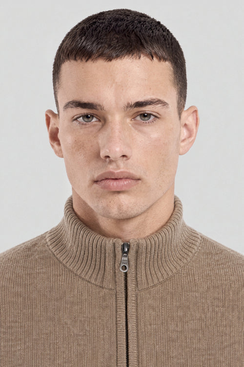 Gilet zippé col montant Bérac - laine - Armor-lux - 2
