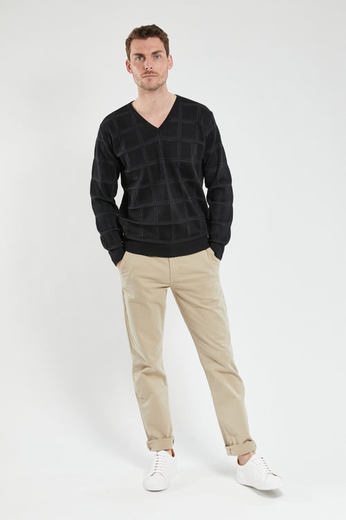 Pullover mit V-Ausschnitt Bérac – Merinowolle und Acryl - Armor-lux - 3