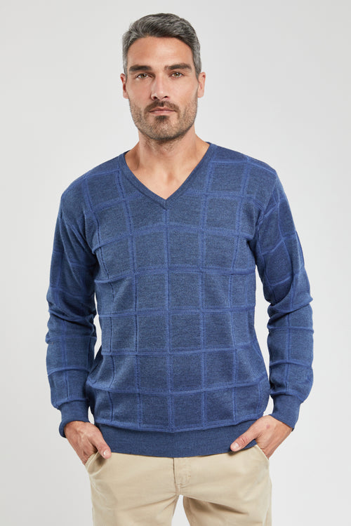 Pullover mit V-Ausschnitt Bérac – Merinowolle und Acryl - Armor-lux - 1