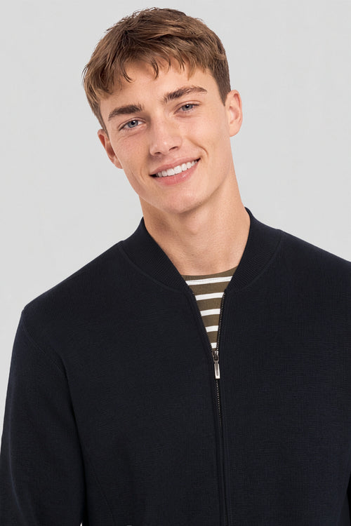 Zip-up cardigan Bérac - merino wool and acrylic - Armor-lux - 3