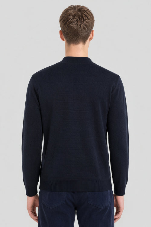 Zip-up cardigan Bérac - merino wool and acrylic - Armor-lux - 4
