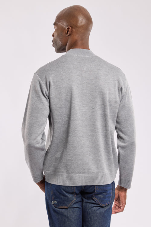 Zipped cardigan - merino wool and acrylic - Armor-lux - 3