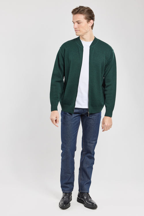 Zipped cardigan - merino wool and acrylic - Armor-lux - 5