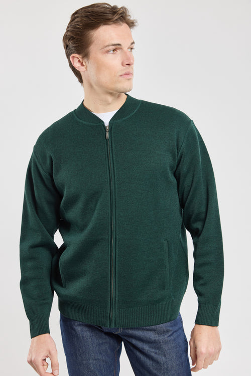 Zipped cardigan - merino wool and acrylic - Armor-lux - 6