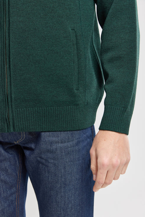 Gilet zippé - laine mérinos et acrylique - Armor-lux - 4