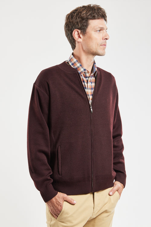 Zipped cardigan - merino wool and acrylic - Armor-lux - 6