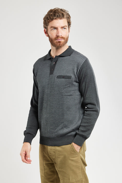 Polo neck jumper - wool and acrylic - Armor-lux - 1