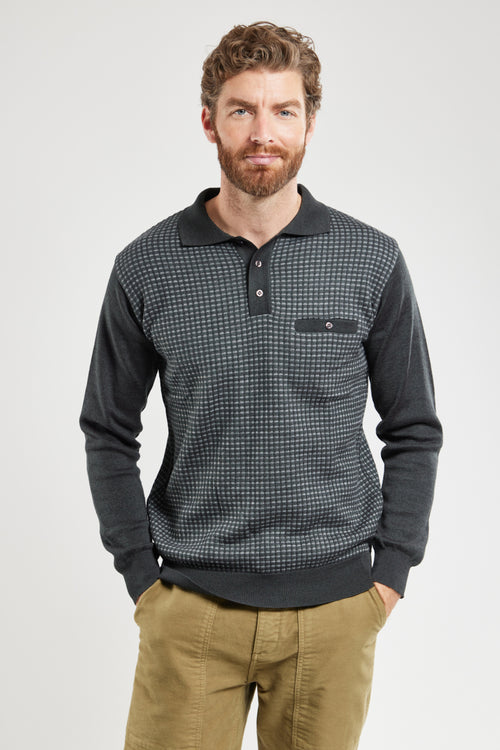 Polo neck jumper - wool and acrylic - Armor-lux - 4