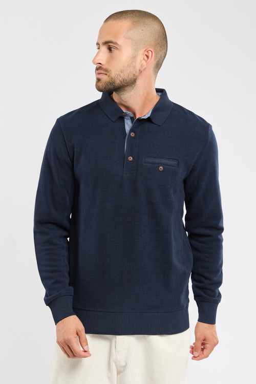 Long-sleeved polo shirt - Armor-lux - 1