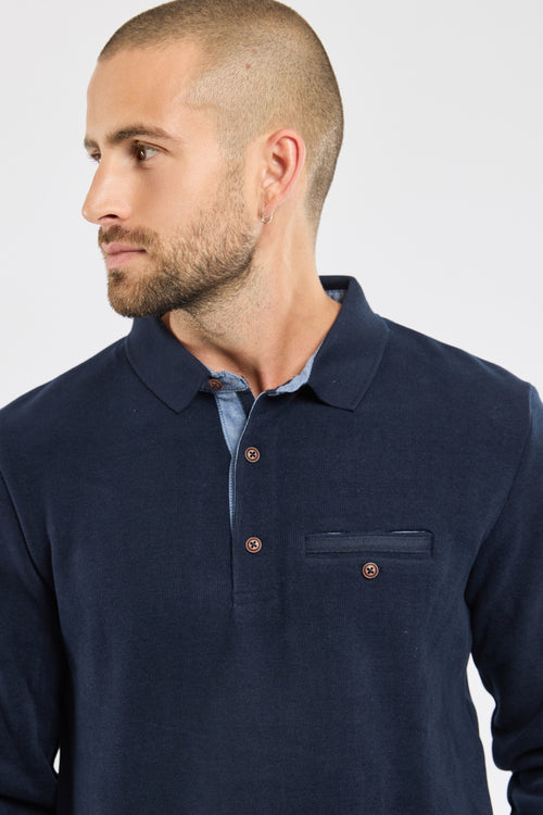 Long-sleeved polo shirt - Armor-lux - 2