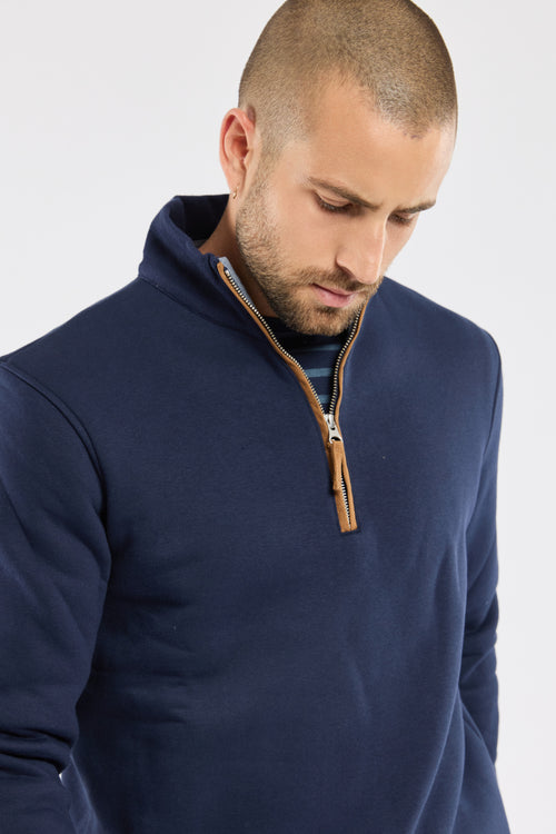 Sweater mit Stehkragen aus Molton – Baumwolle - Armor-lux - 2
