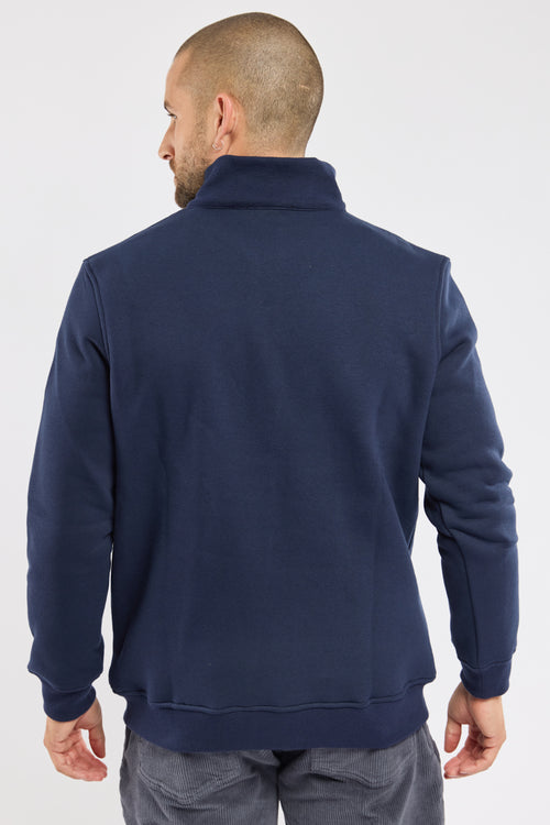 Zip neck fleece sweatshirt - cotton - Armor-lux - 4