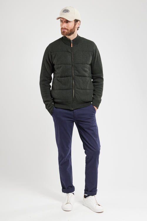 Gesteppte Strickjacke mit Reißverschluss – Wolle - Armor-lux - 4