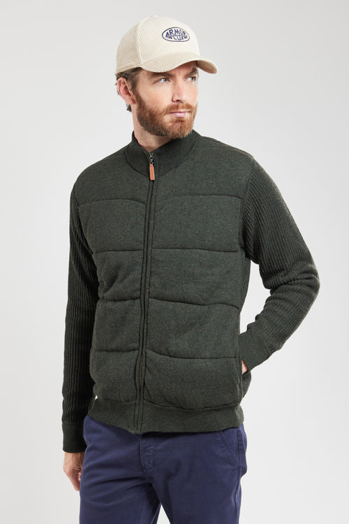 Zipped quilted gilet - wool - Armor-lux - 1
