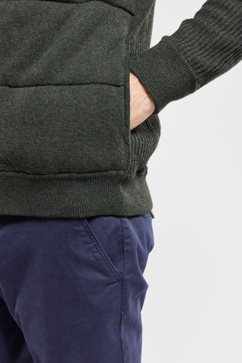 Zipped quilted gilet - wool - Armor-lux - 5