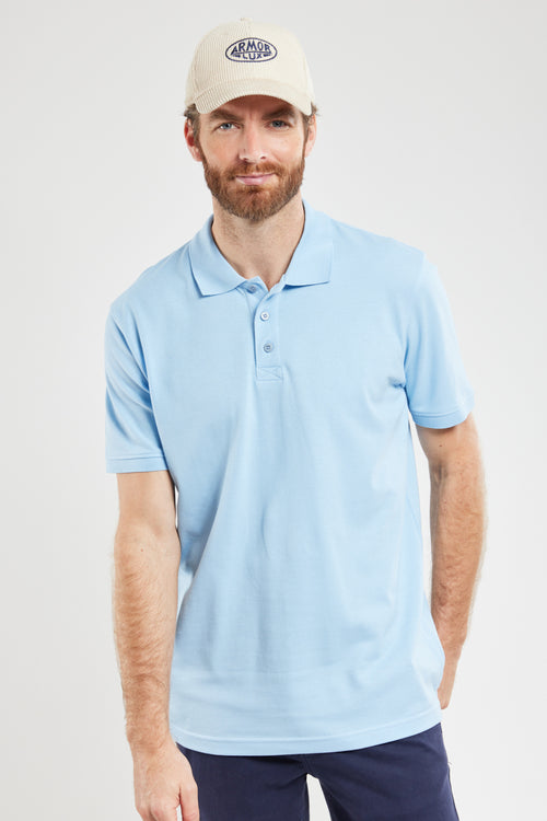 Short-sleeved polo shirt – piqué fabric - Armor-lux - 1