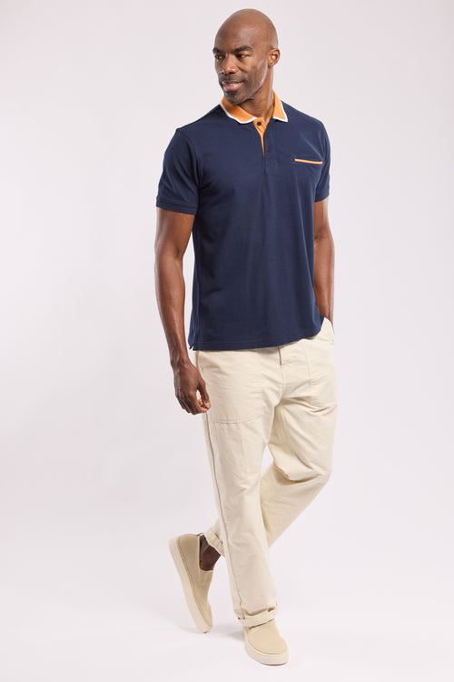 Polo shirt with pocket - cotton piqu� - Armor-lux - 3