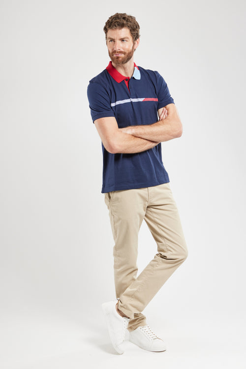 Polo shirt with two-colour details - cotton - Armor-lux - 3