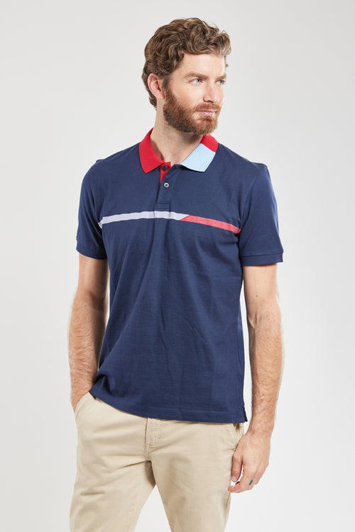 Polo shirt with two-colour details - cotton - Armor-lux - 1