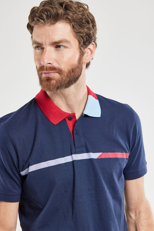 Polo shirt with two-colour details - cotton - Armor-lux - 4