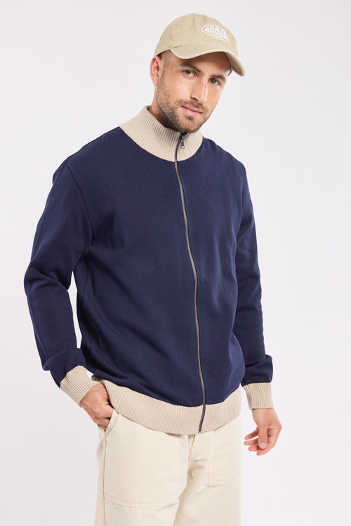 Weste mit Reißverschluss und langen Ärmeln – Baumwolle - Armor-lux - 1