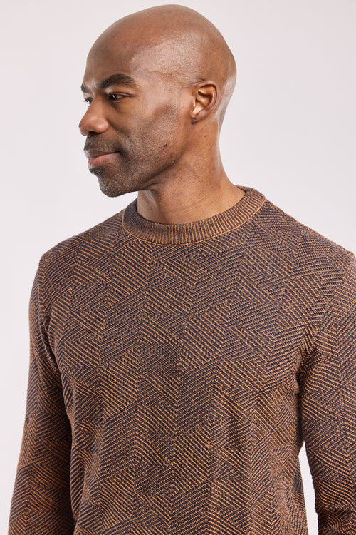 Structured pattern jumper - cotton and acrylic - Armor-lux - 2