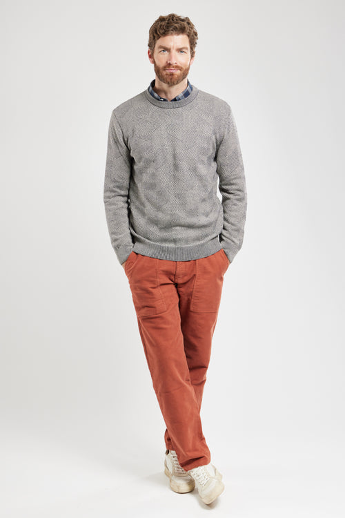 Structured pattern jumper - cotton and acrylic - Armor-lux - 3