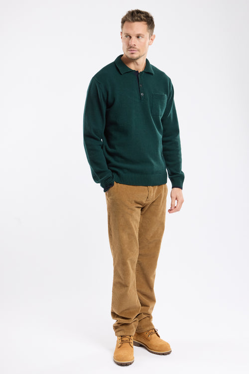 Button-neck sweater - wool - Armor-lux - 3