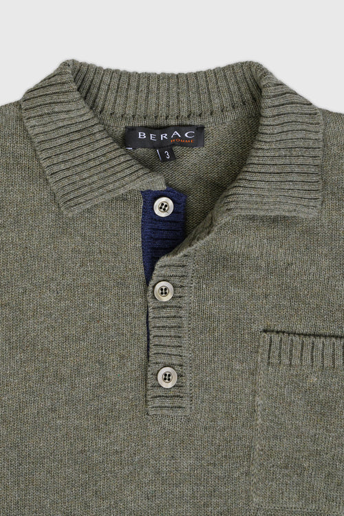 Button-neck jumper - wool - Armor-lux - 3