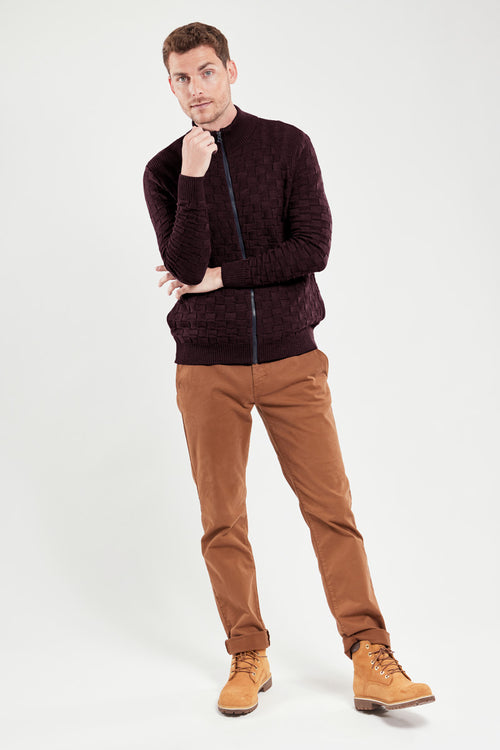 Weste mit Strickmuster und Reißverschluss – Wolle - Armor-lux - 1