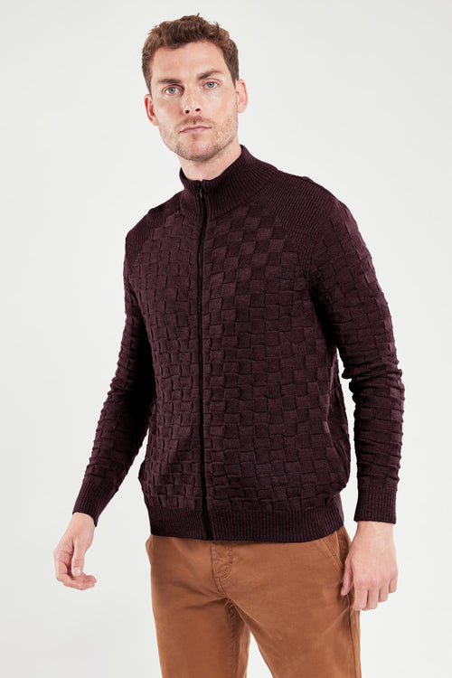 Weste mit Strickmuster und Reißverschluss – Wolle - Armor-lux - 3