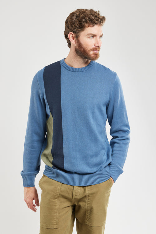 Jumper with elbow patches - cotton and wool - Armor-lux - 1