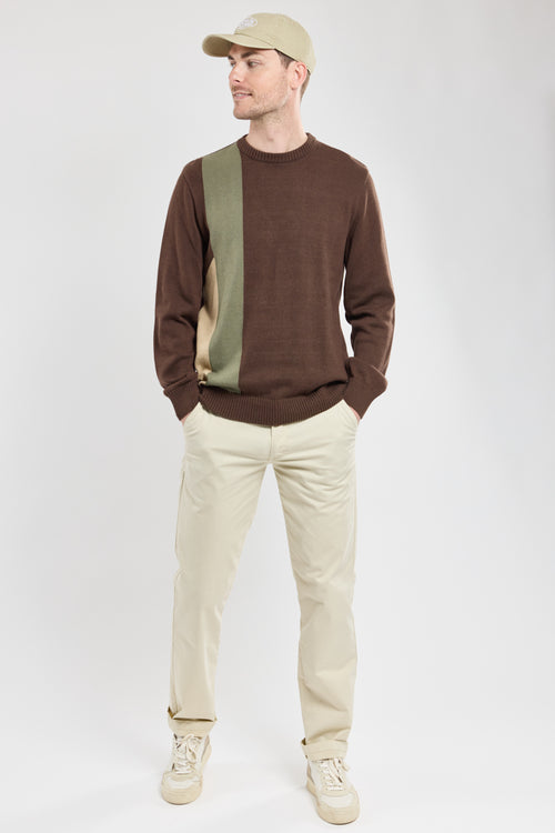 Jumper with elbow patches - cotton and wool - Armor-lux - 4