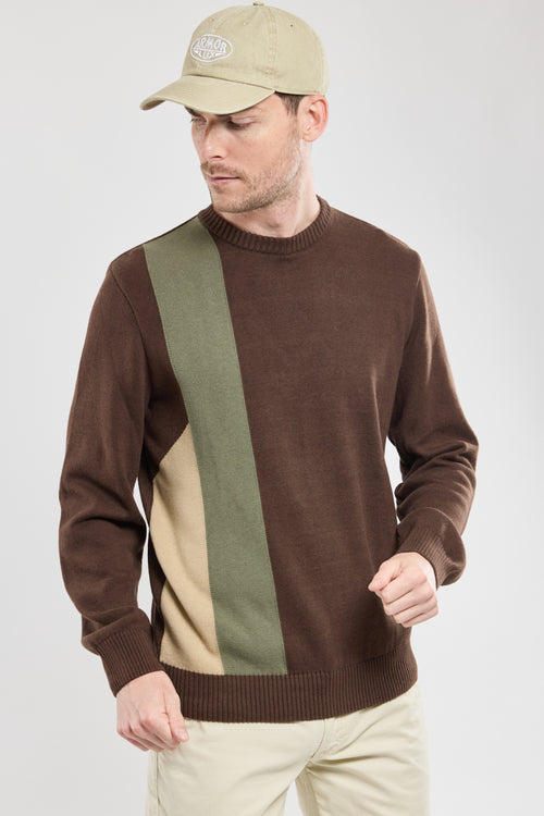 Pull avec coudières - coton et laine - Armor-lux - 1