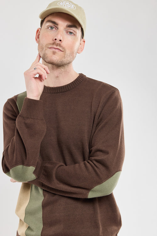 Jumper with elbow patches - cotton and wool - Armor-lux - 3