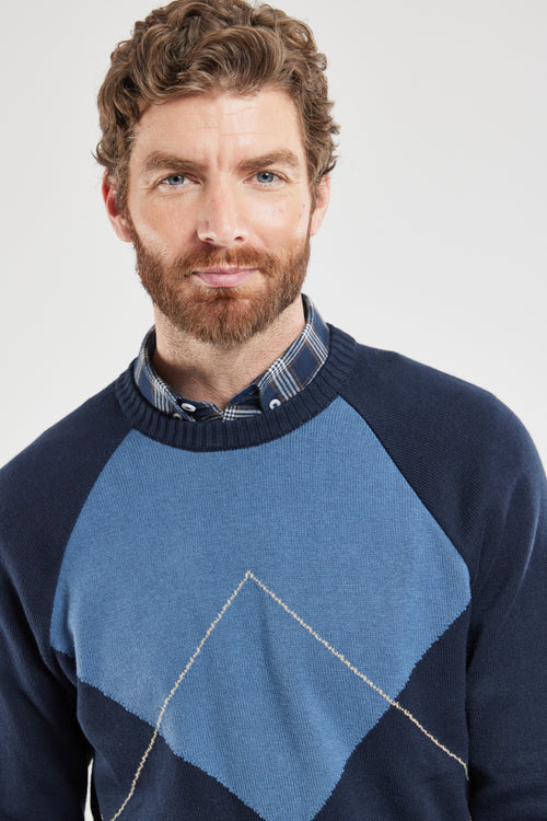 Pull jacquard - coton et laine - Armor-lux - 2