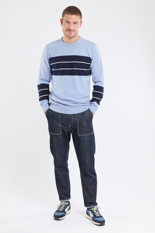 Zweifarbiger Pullover – Baumwolle - Armor-lux - 4