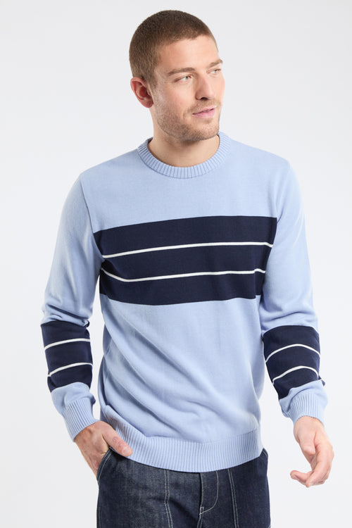 Pull bicolore - coton - Armor-lux - 1